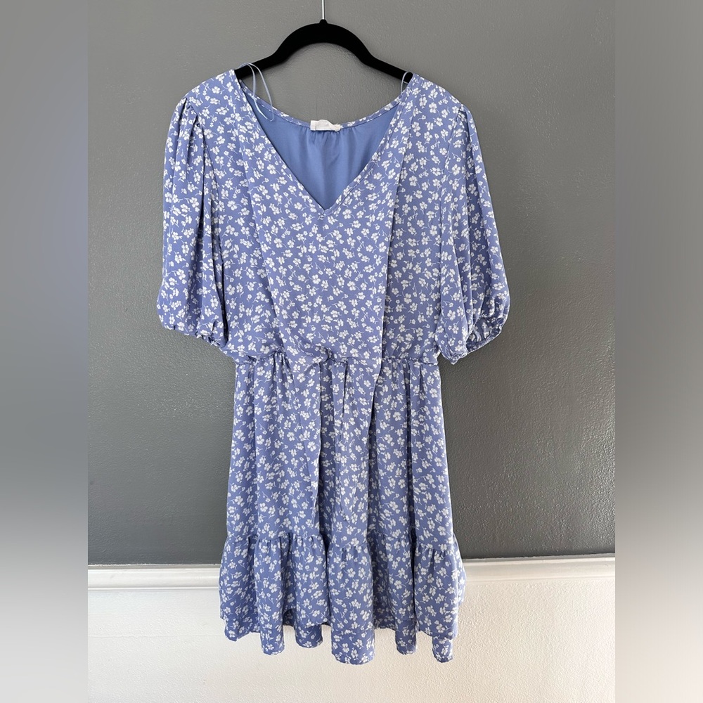 Sienna Sky dress blue floral L
